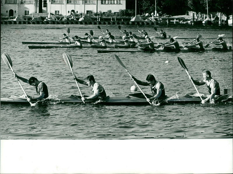 Canoe Racing World Championships 1966 - Vintage Photograph