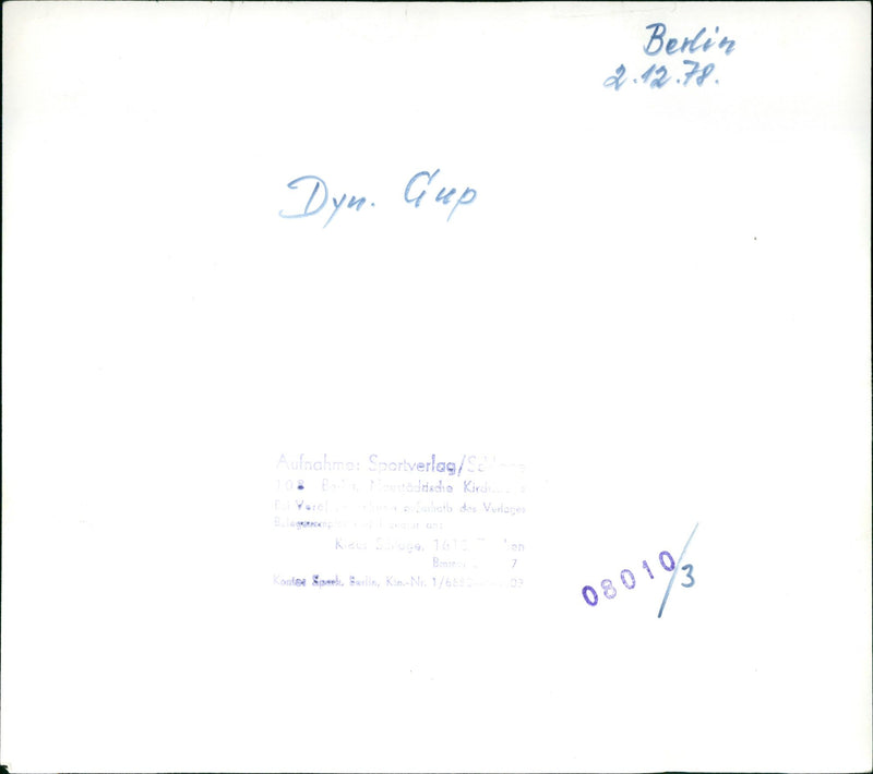 1978 CUP LEO HECK TRI PAN FILM KODAK SAFETY JOSHI - Vintage Photograph