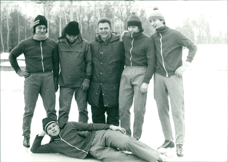 GDR sprint championship in speed skating 1978 - Vintage Photograph