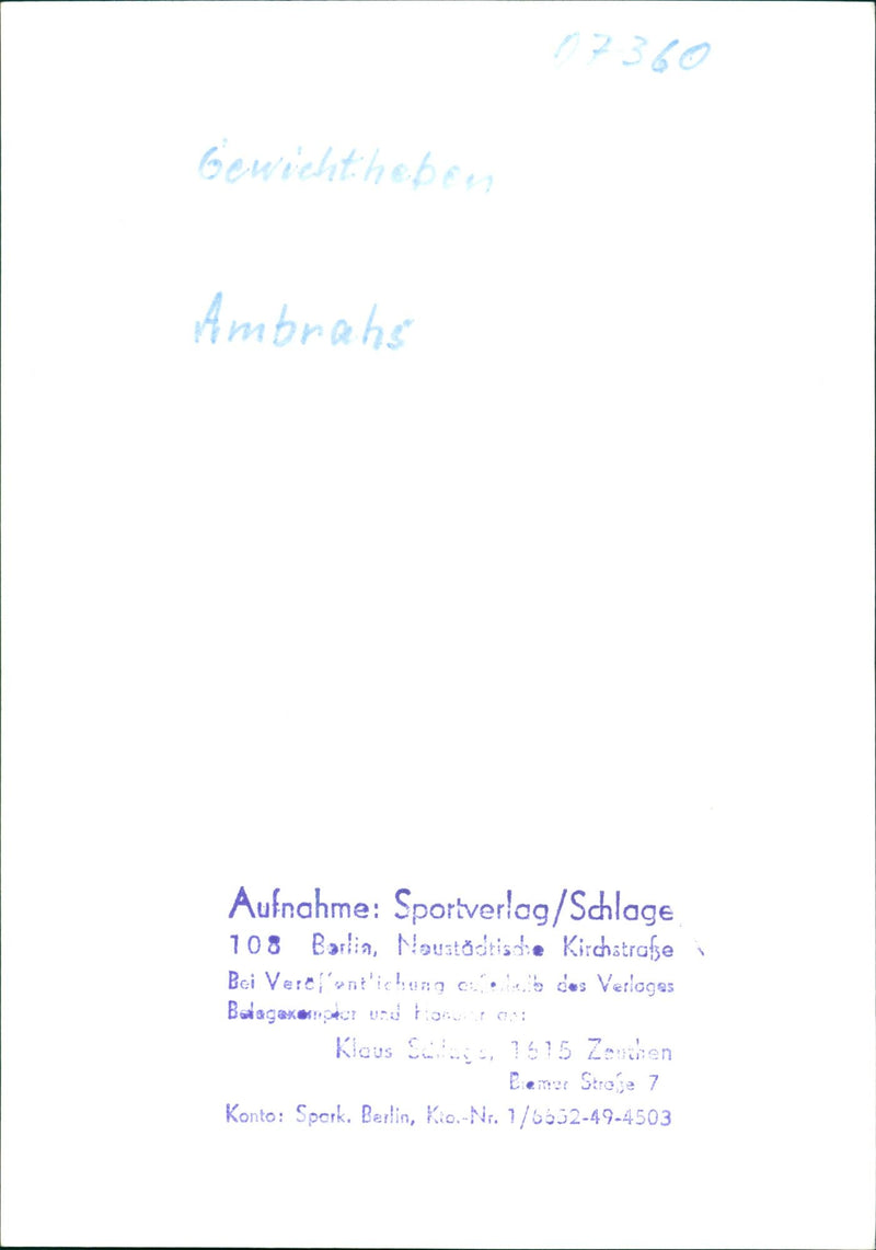 Ambratis - Vintage Photograph