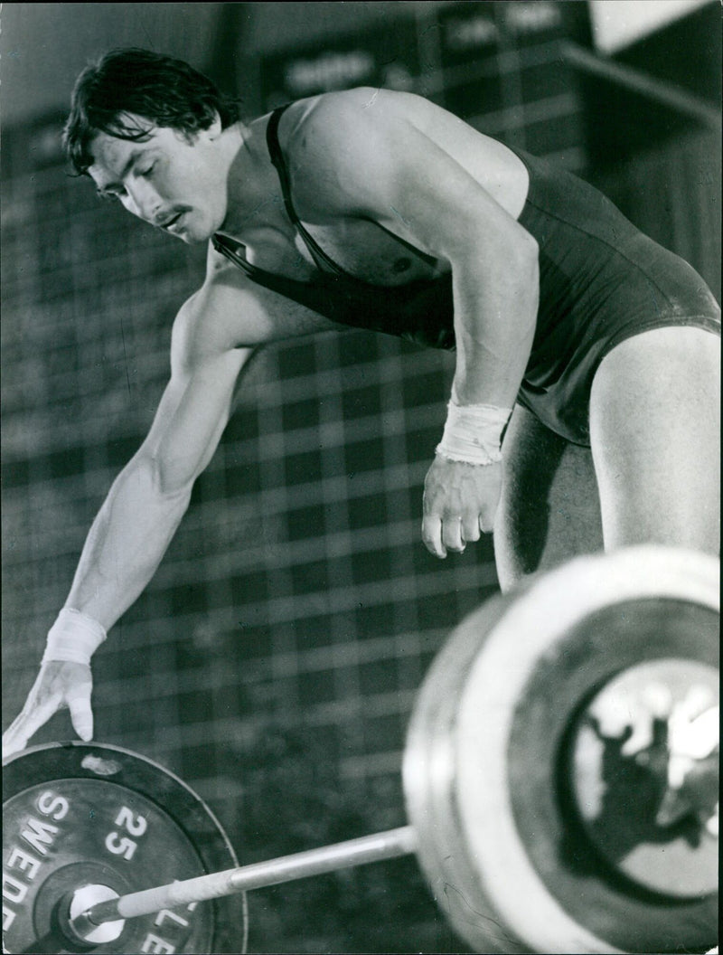 Polish weightlifter Wasowski - Vintage Photograph