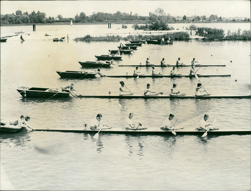 International Brandenburg canoe regatta - Vintage Photograph