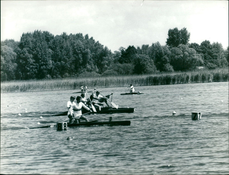 International canoe regatta Brandenburg - Vintage Photograph