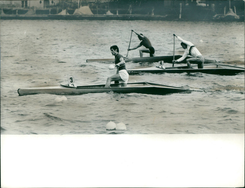 International canoe regatta - Vintage Photograph