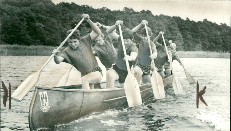 Canoeing - Vintage Photograph