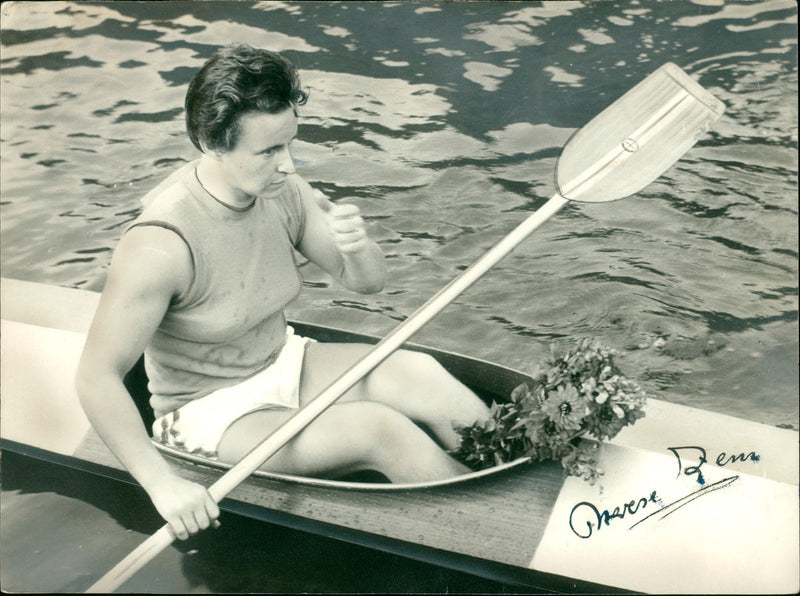 Therese Zenz in 1956 - Vintage Photograph