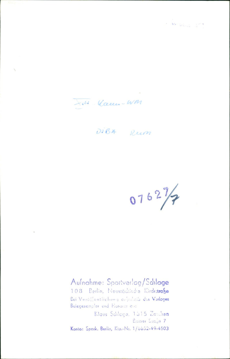 FILM SHOT BERLIN'S NEUSTADTISCHE KIRCHSTRAE - Vintage Photograph