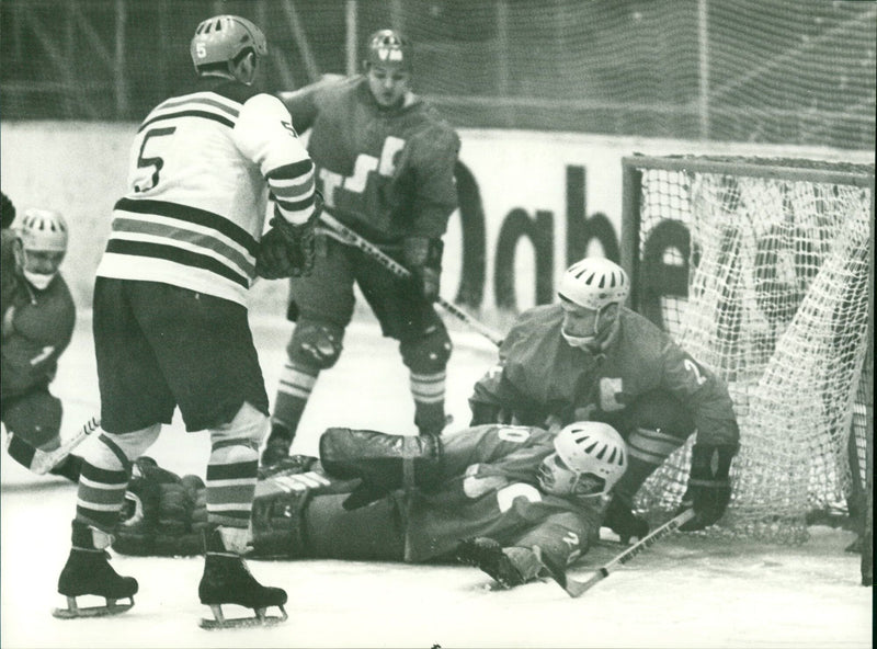 Ice hockey game SC Dynamo Berlin vs. TSC Berlin - Vintage Photograph