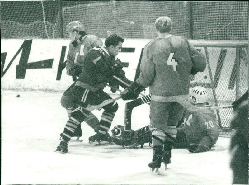 GDR ice hockey championship 1968/1969 - Vintage Photograph