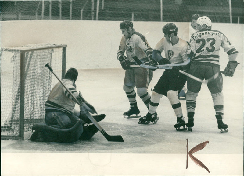 Ice hockey tournament Dynamo Weißwasser - HC Dukla Jihlava - Vintage Photograph