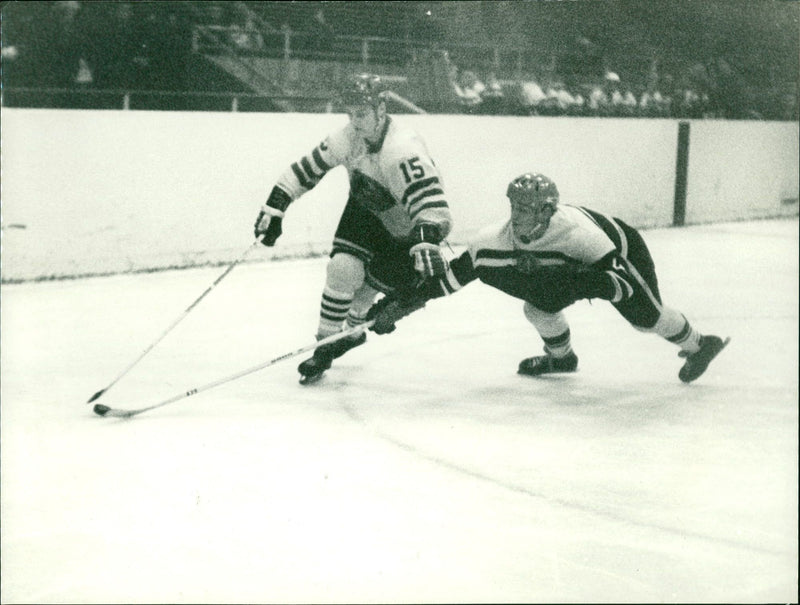 Ice hockey tournament GDR - Sweden - Vintage Photograph