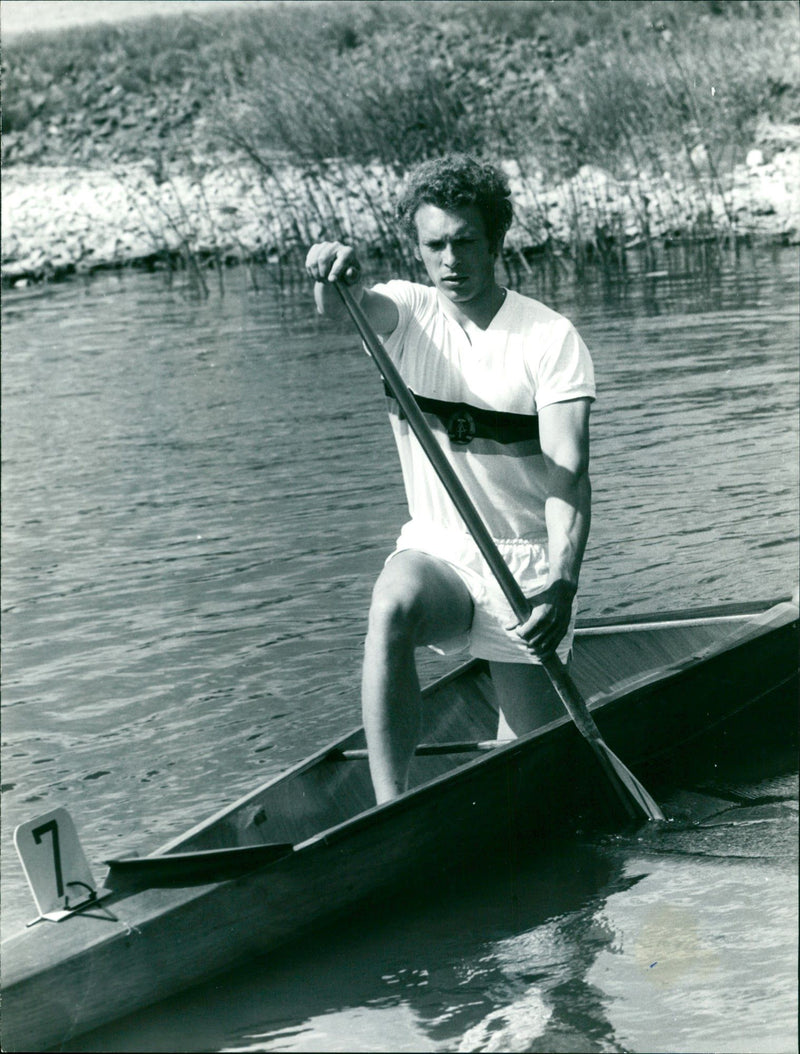 Canoe competition 1973 - Vintage Photograph