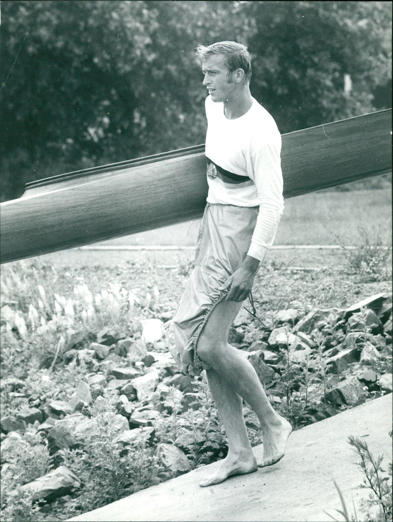 Canoeist Neustadt - Vintage Photograph