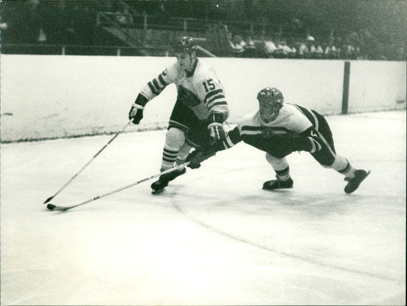 Ice hockey tournament GDR - Sweden - Vintage Photograph