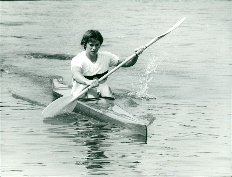 Junior European Championship in canoeing 1973 - Vintage Photograph