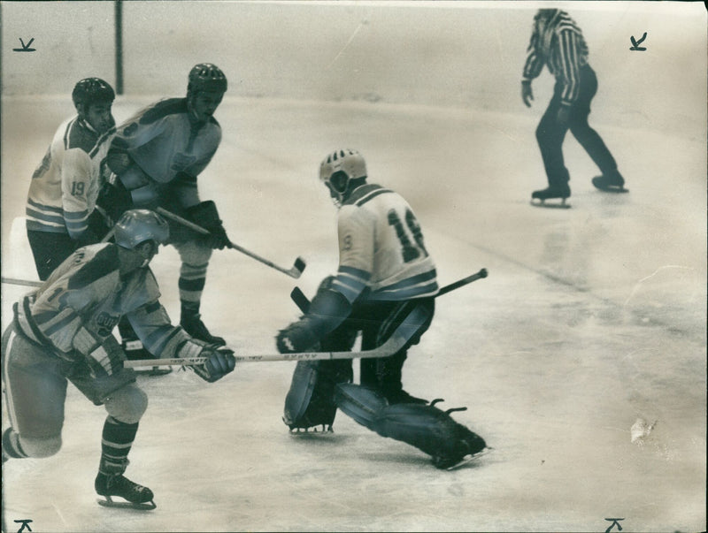 International summer tournament in ice hockey - Vintage Photograph