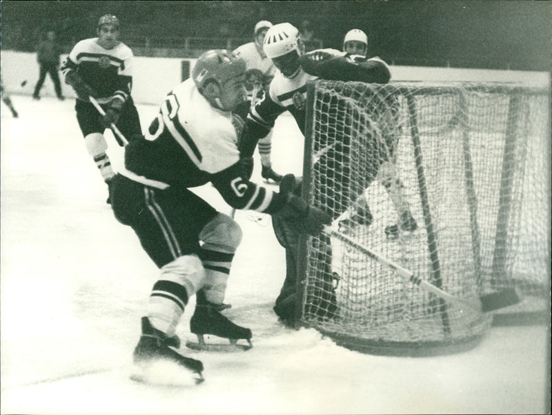 Ice hockey tournament GDR - Sweden - Vintage Photograph