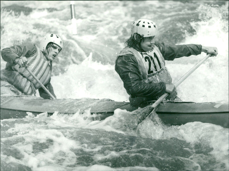 Canoeists Horst and Lasseur - Vintage Photograph