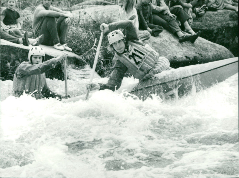 Canoeists Horst and Lasseur - Vintage Photograph