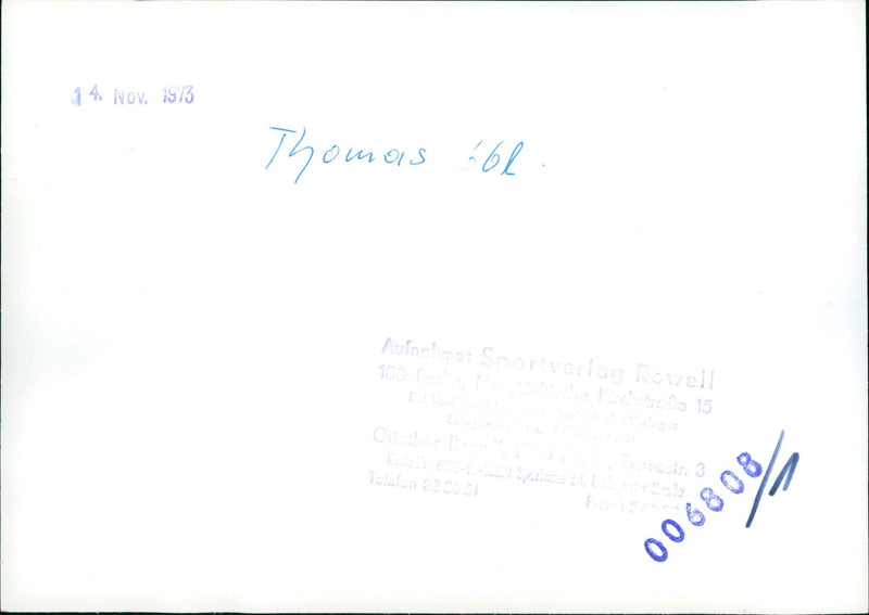 Thomas - Vintage Photograph