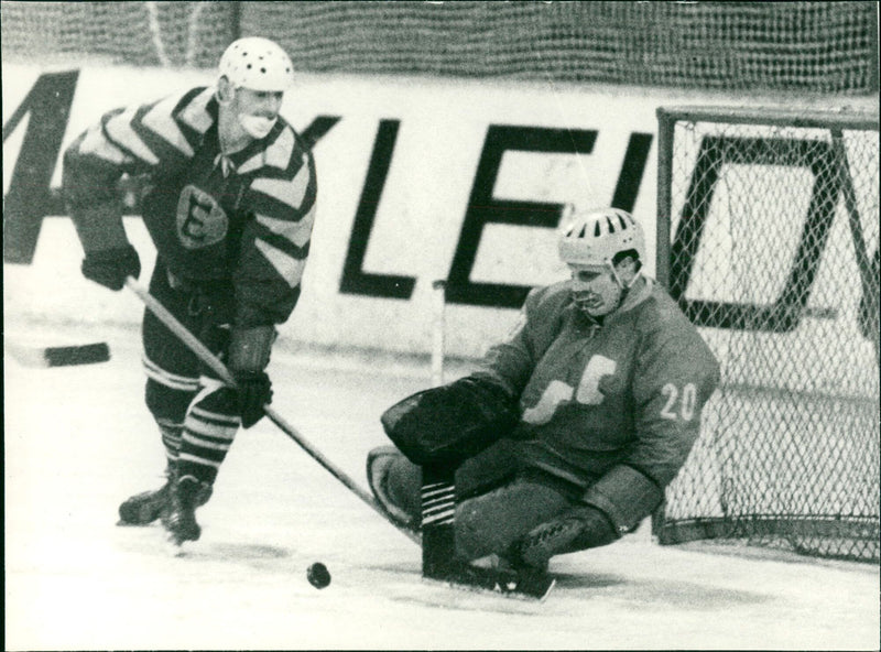 GDR ice hockey championship 1968/69 - Vintage Photograph