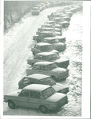 Parked cars - Vintage Photograph