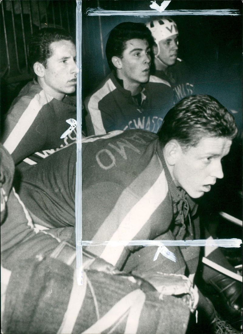 Ice hockey player from SG Dynamo Weißwasser - Vintage Photograph