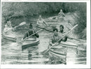 DAHME RIDE DALIME CANOE WRITER CAND CHANGING WINTER WINTERDAHME - Vintage Photograph
