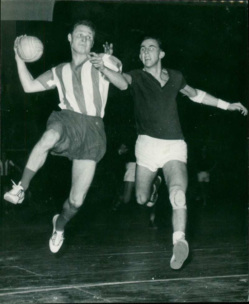 Handball game Motor Gohlis Nord - RSV Mühlheim - Vintage Photograph