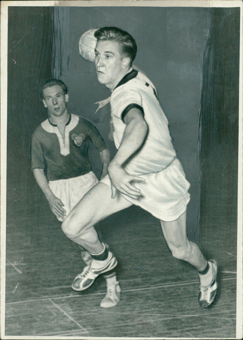 Handball game Motor Rostock vs. SG Motor Gohlis-Nord 1953 - Vintage Photograph