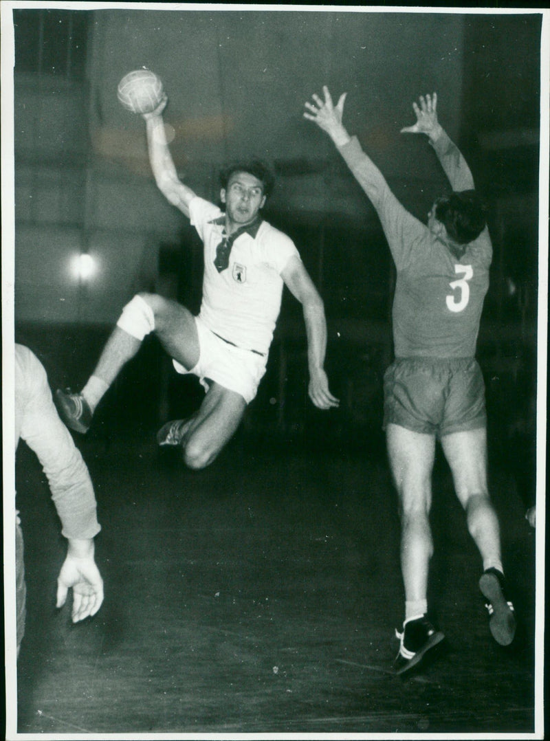 National handball city tournament 1958 - Vintage Photograph