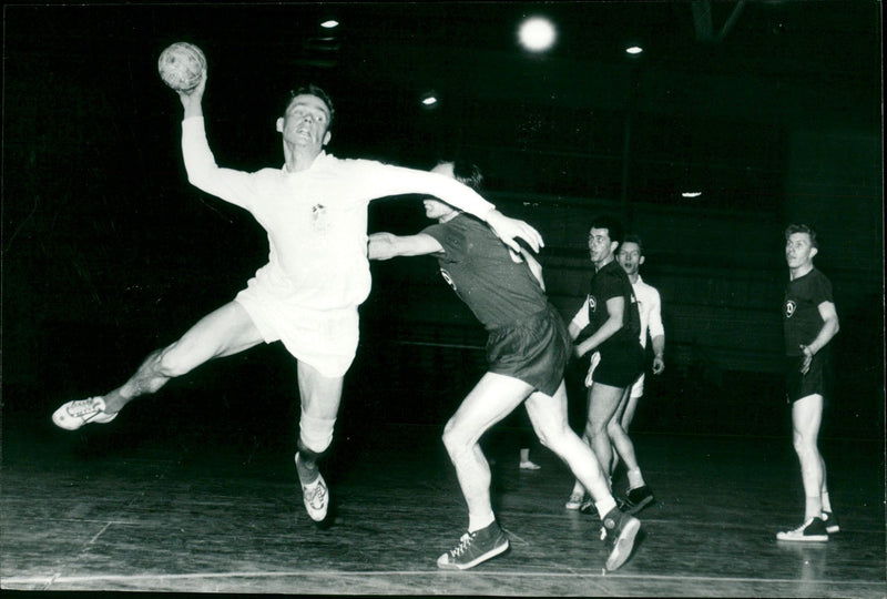 Handball game DHfK Leipzig - Dynamo Leipzig - Vintage Photograph