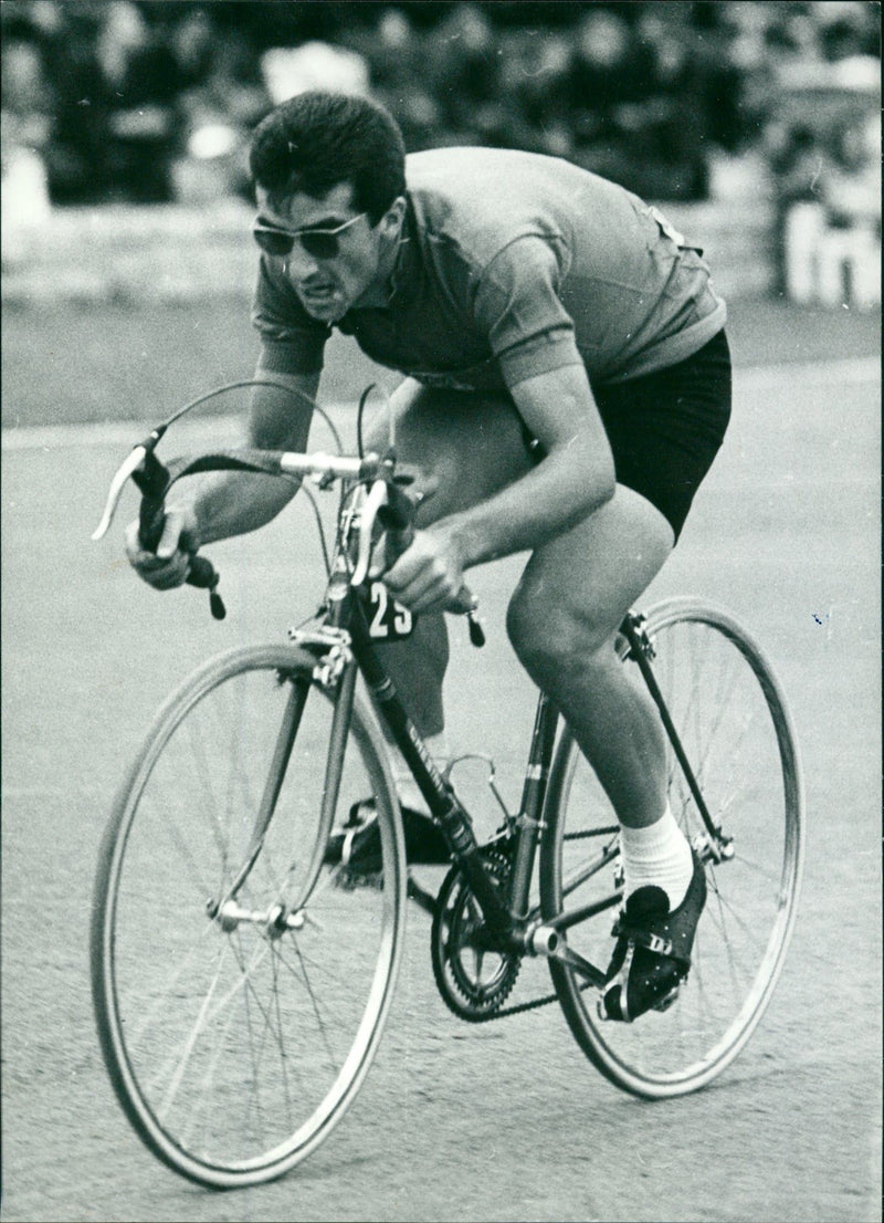 Pietro Guerra on the International Peace Tour in 1966 - Vintage Photograph