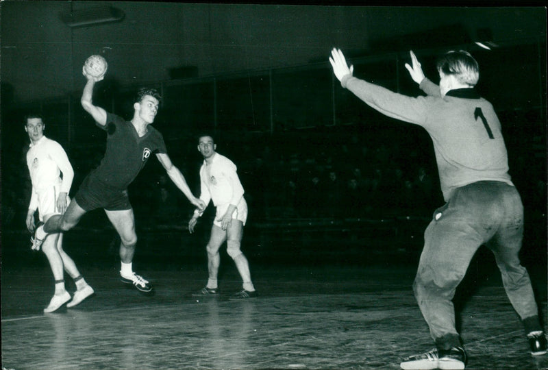 Handball game DHfK Leipzig - Dynamo Leipzig - Vintage Photograph