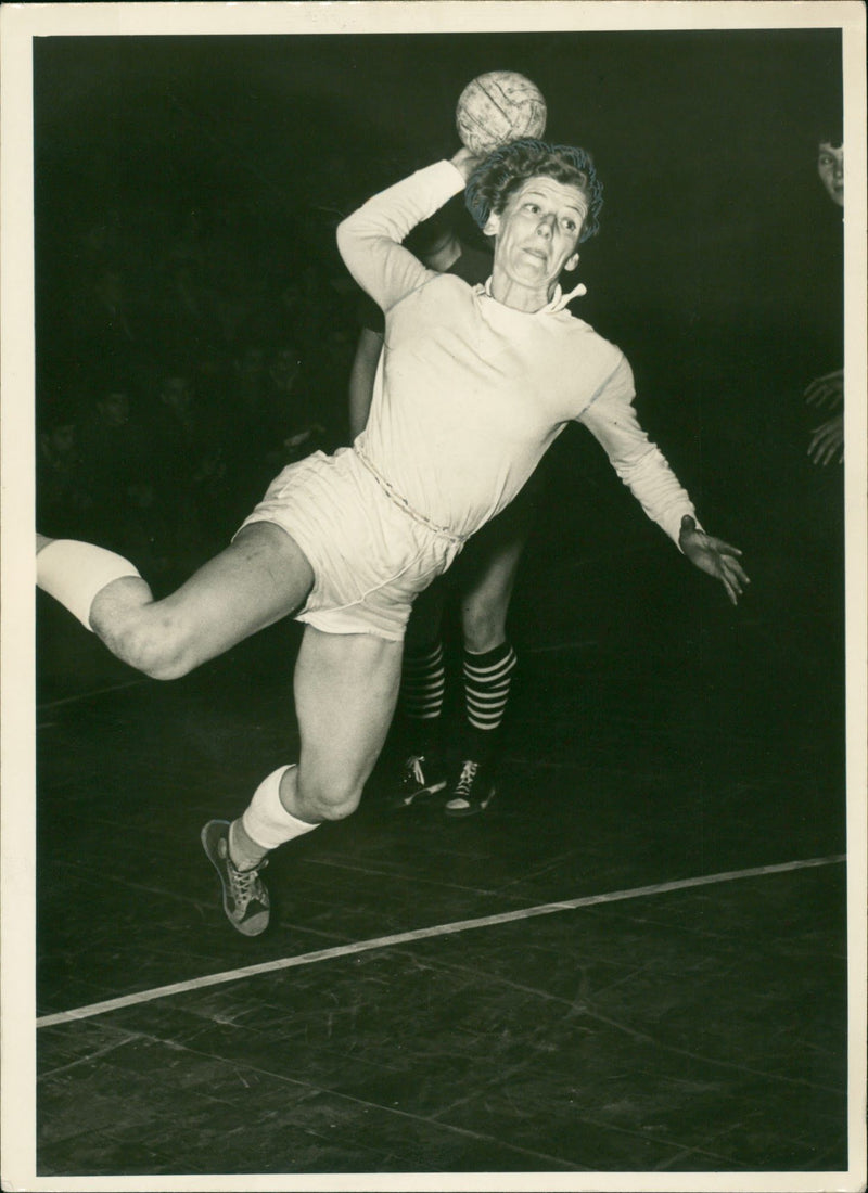 Handball player Ruth W. - Vintage Photograph