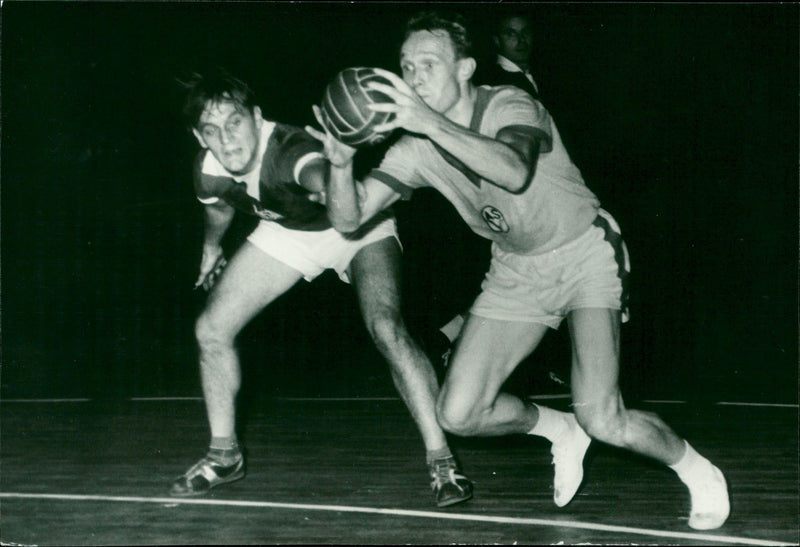 National indoor handball tournament 1958 - Vintage Photograph