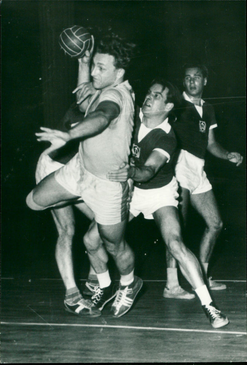 National indoor handball tournament 1958 - Vintage Photograph