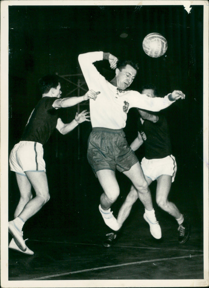 Scene from a handball game - Vintage Photograph