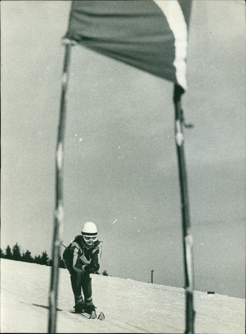 skier - Vintage Photograph