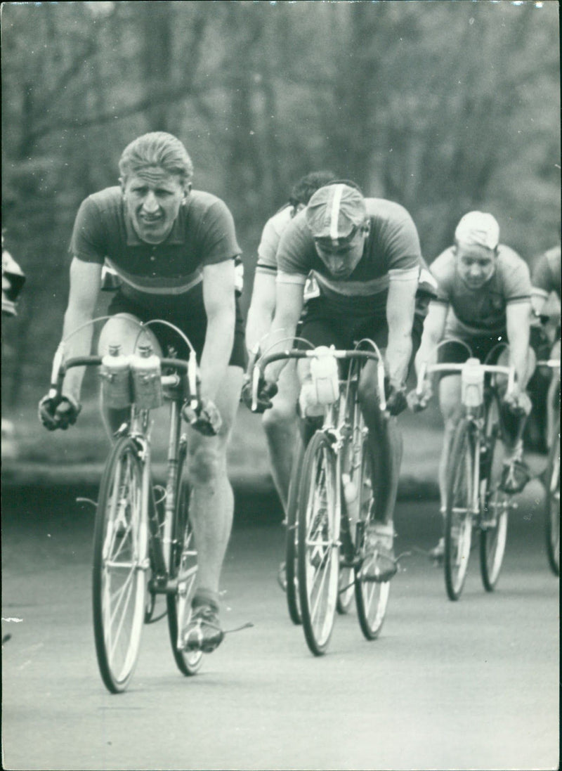 Paul Nyman on the International Peace Tour in 1957 - Vintage Photograph