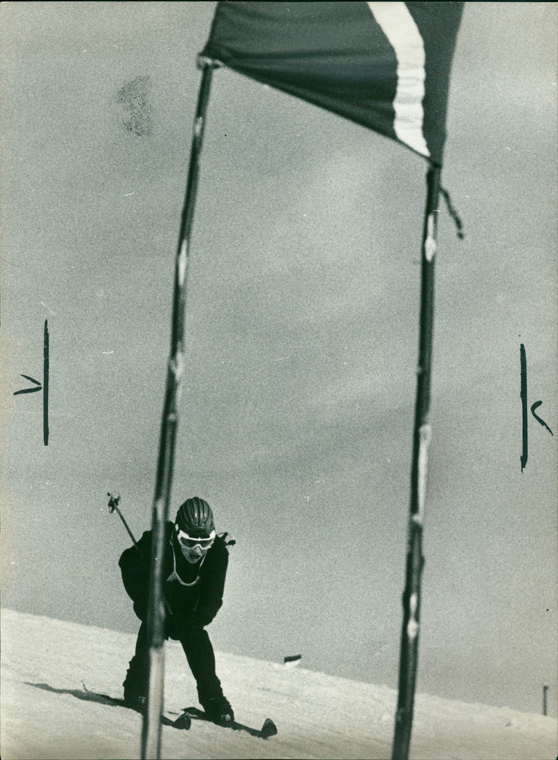 skier - Vintage Photograph