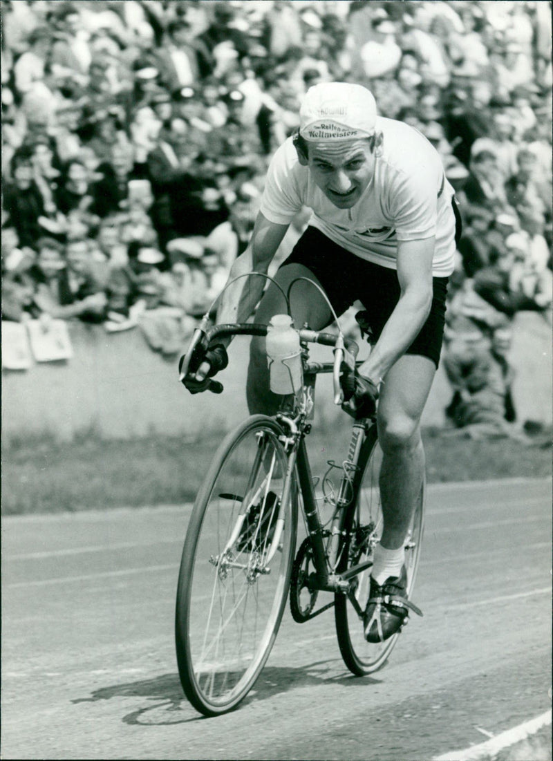 Antal Megyerdi on the peace drive in 1960 - Vintage Photograph