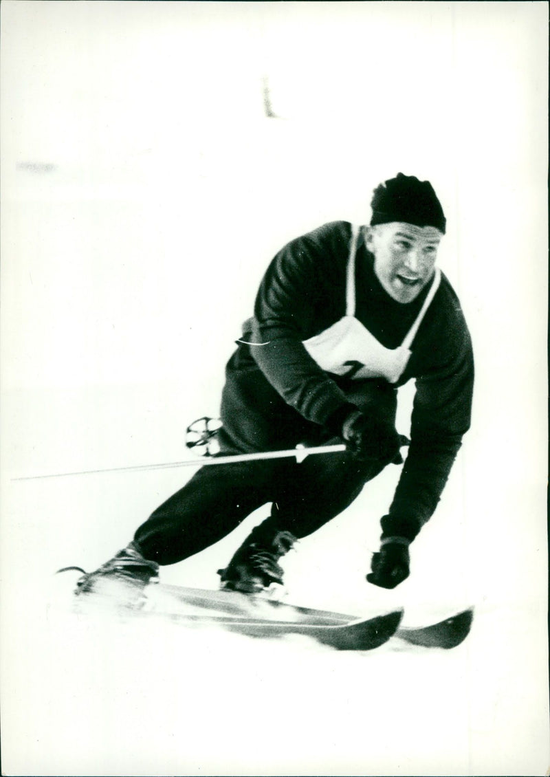 Sepp Behr, Alpine competitions in Oberwiesenthal - Vintage Photograph