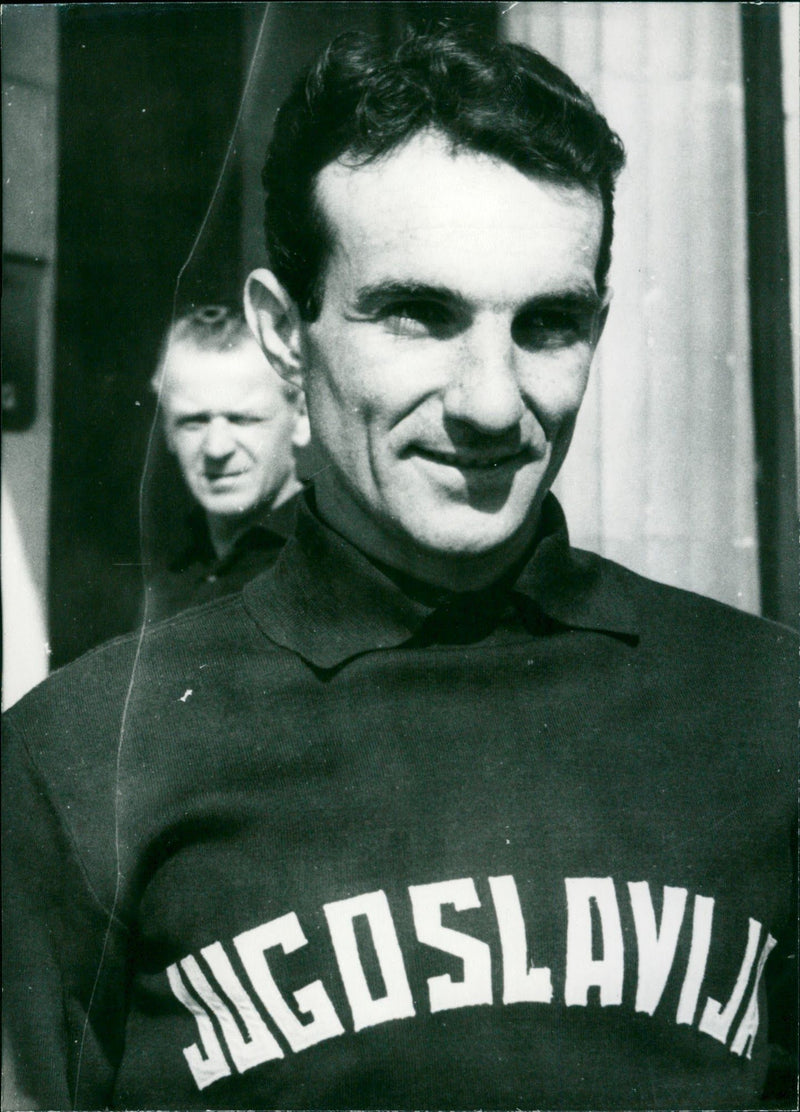 Tomas Milenkovic on the Peace Tour in 1961 - Vintage Photograph