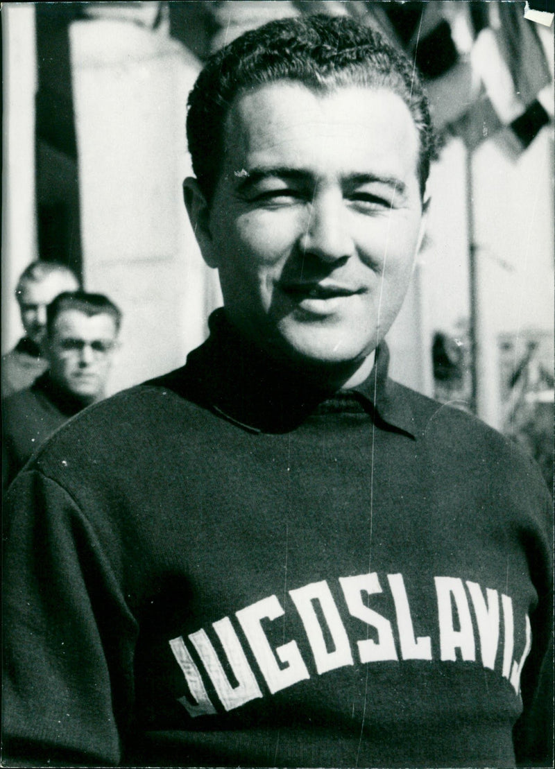 Trainer Dragoevic during the peace drive in 1961 - Vintage Photograph