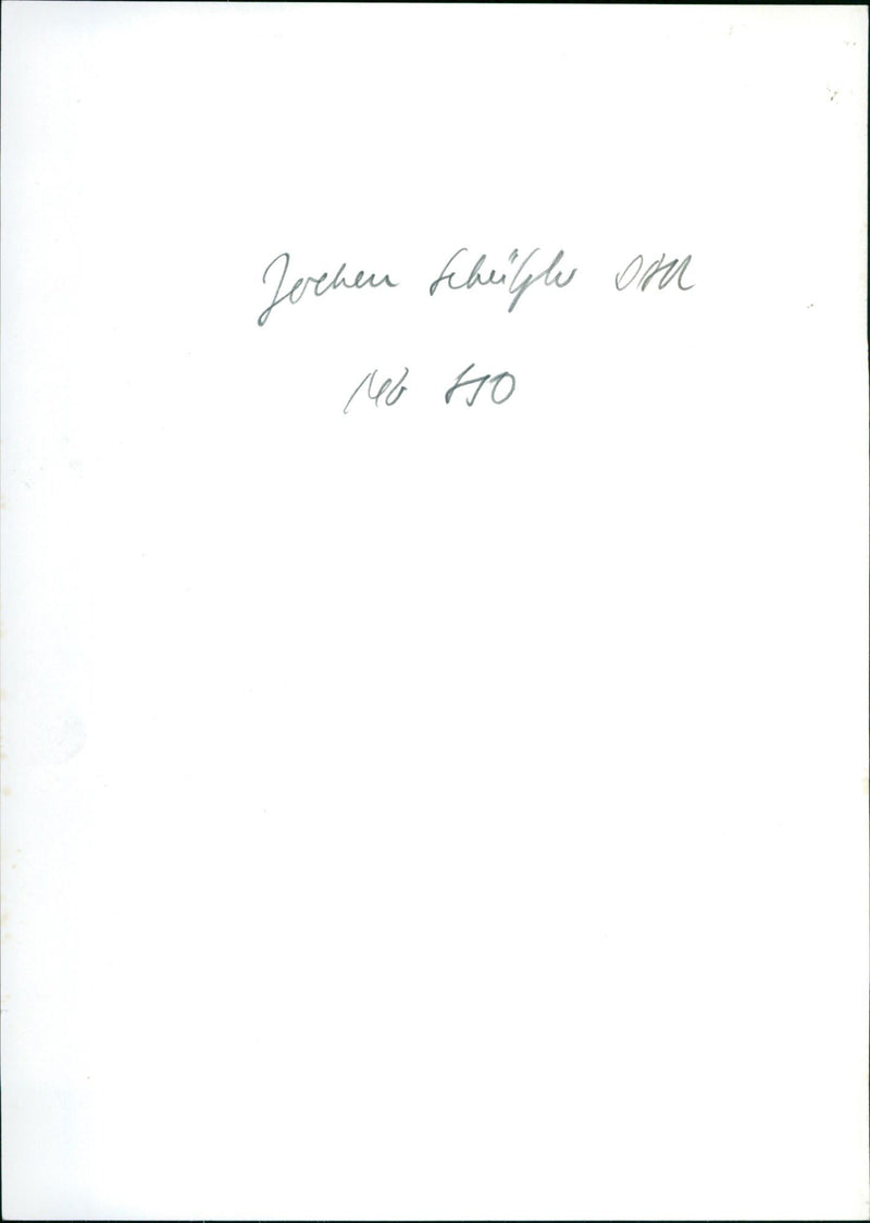 Jochen Schützler - Vintage Photograph