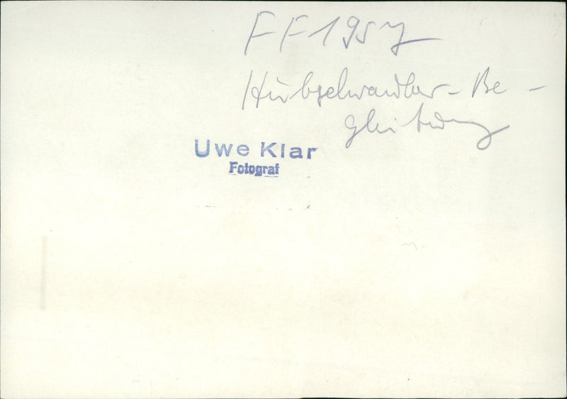 CRANKCONDER GLIDE UWE KLAR HURBELSANDLER GERMAN FILM - Vintage Photograph