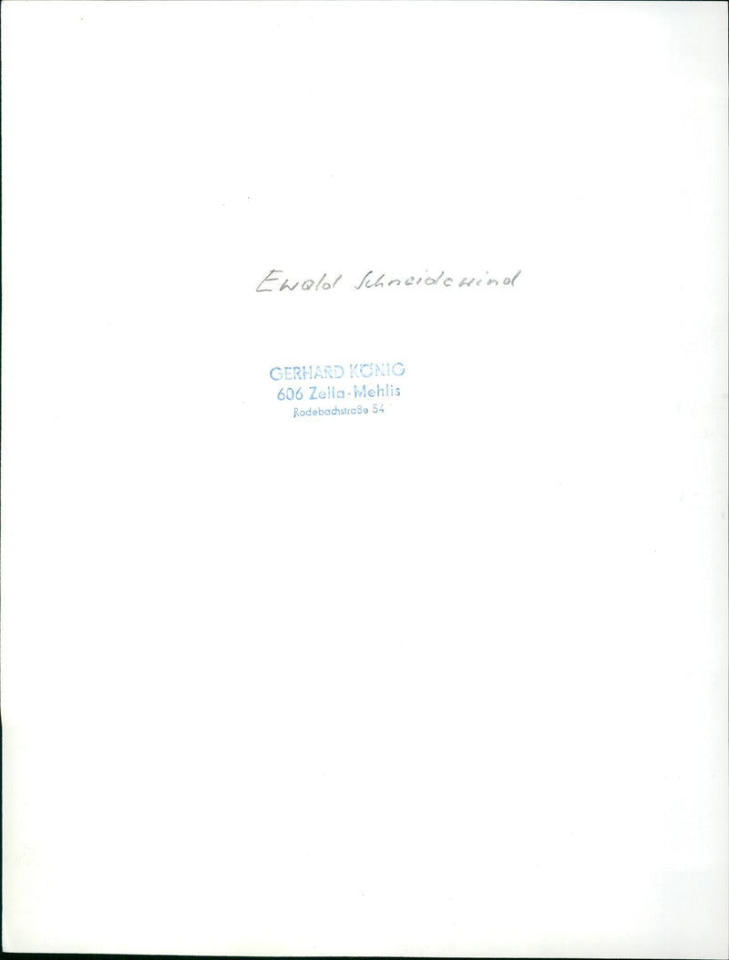 Ewald Schneidewind - Vintage Photograph