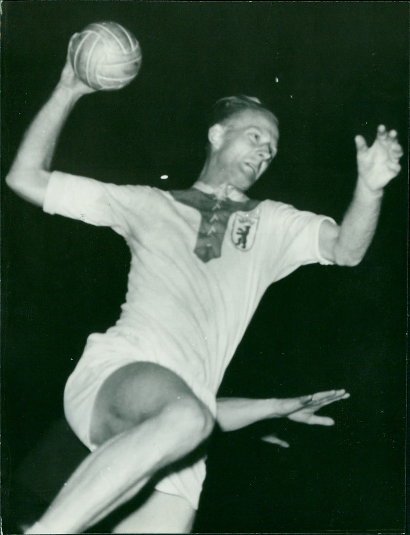 Handball match Berlin - Potsdam - Vintage Photograph