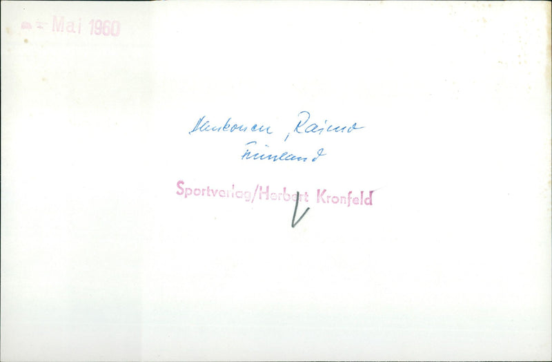 Raimo Honkanen - Vintage Photograph